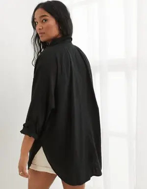 Pool-To-Party Linen Edition Cover Up Shirt