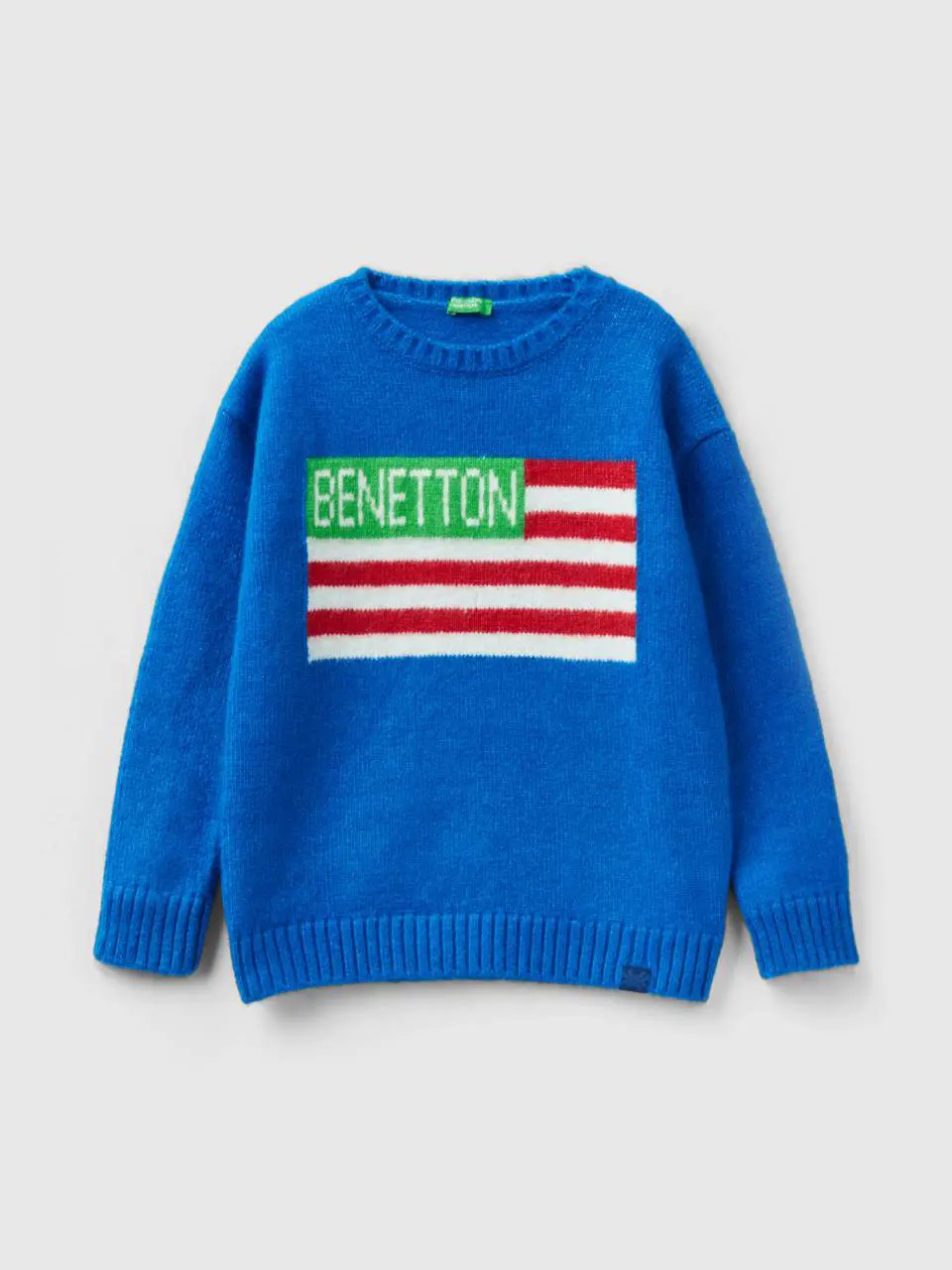 Benetton sweater with flag inlay. 1