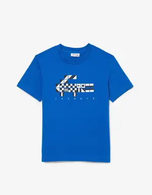 Kids' Lacoste Oversized Nautical Style T-shirt