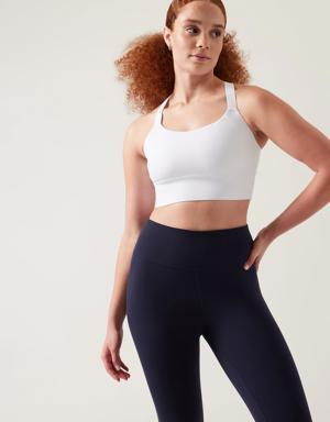 Athleta Warrior Longline Bra A&#45C white