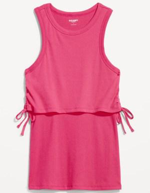 Old Navy Maternity EveryWear Sleeveless Tie-Side Nursing Top pink