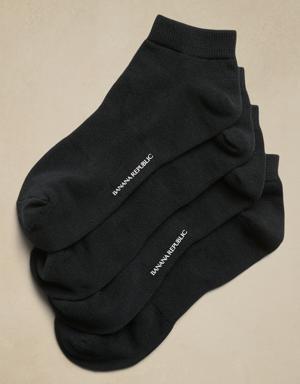 Banana Republic Ankle Sock 2-Pack With Coolmax® Technology black