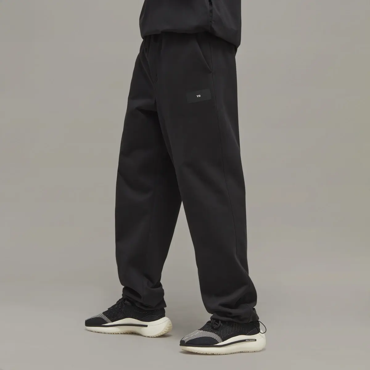 Adidas Pantalon droit en molleton de coton bio Y-3. 2