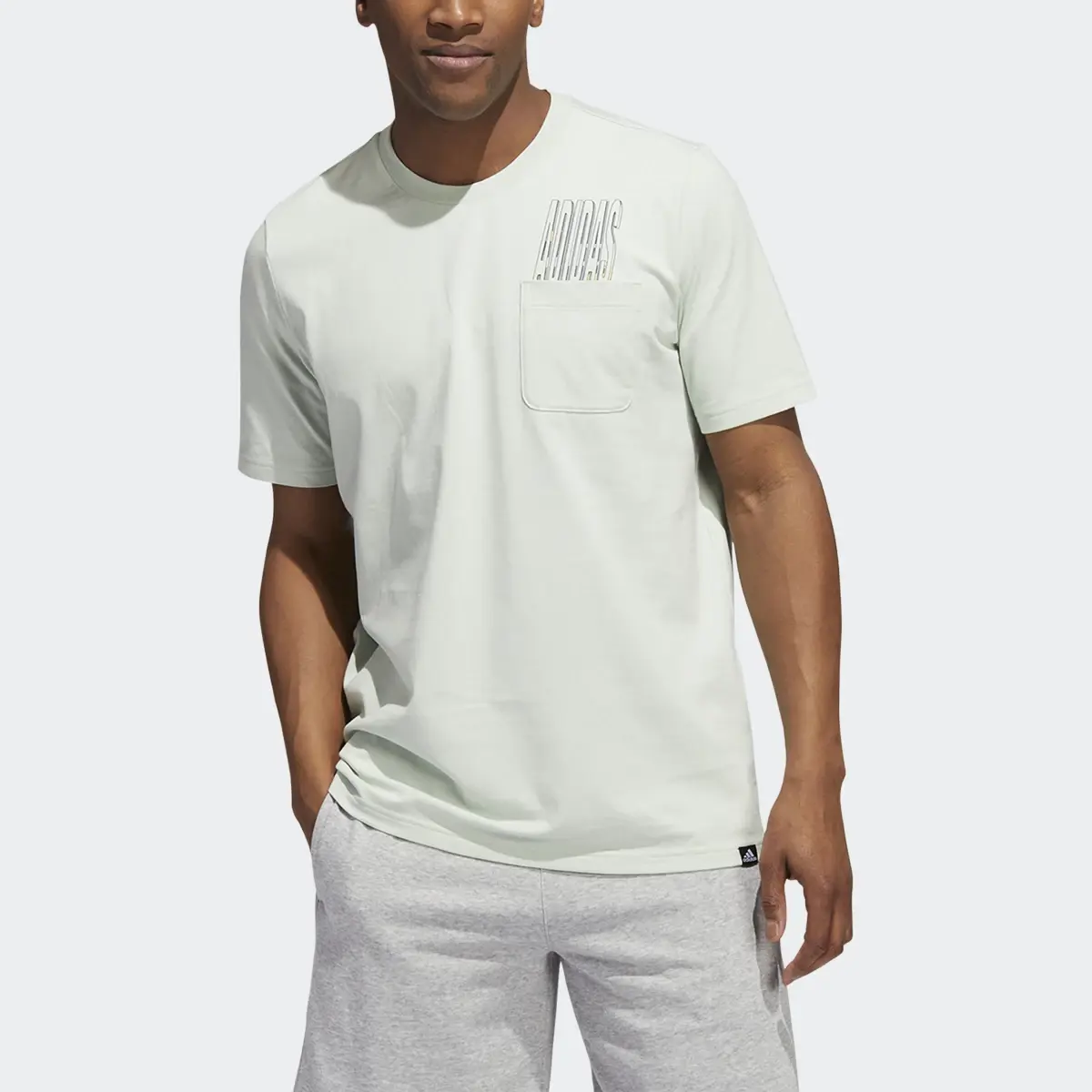 Adidas Dynamic Sport Graphic Pocket Tee. 1