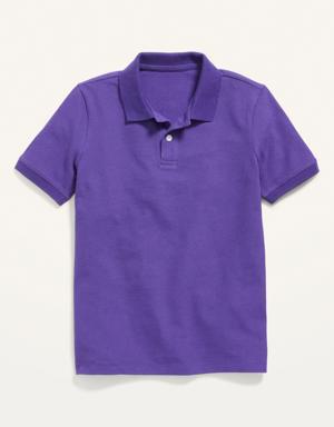 Old Navy School Uniform Pique Polo Shirt for Boys purple
