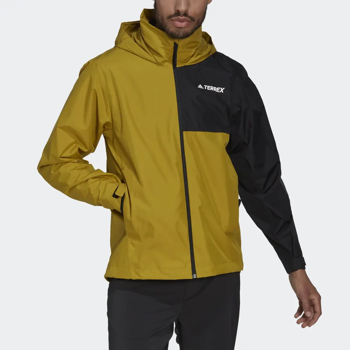 Adidas Terrex Multi RAIN.RDY Primegreen Two-Layer Rain Jacket. 1