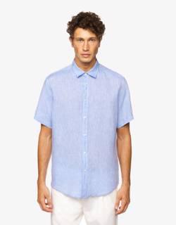 100% linen short sleeve shirt