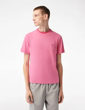 Men's Regular Fit Branded Collar T-Shirt