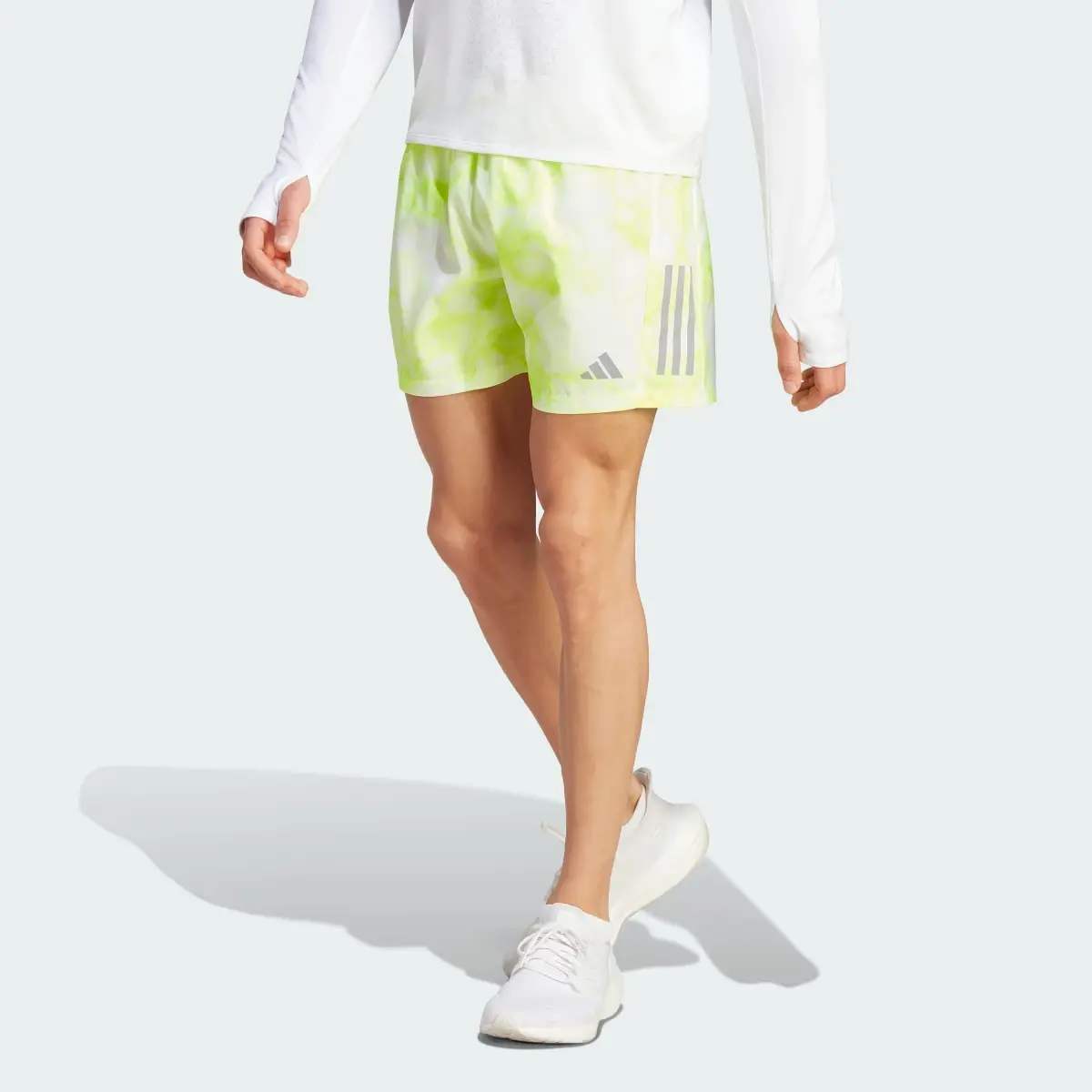 Adidas Own the Run Allover Print Shorts. 1