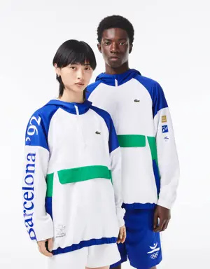 Giacca a vento pull-on unisex con logo olimpico Lacoste Sport
