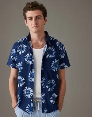 Tropical Button-Up Resort Shirt