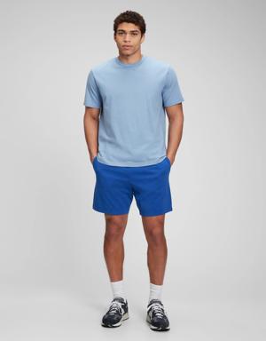 Jersey Sweat Shorts with E-Waist blue