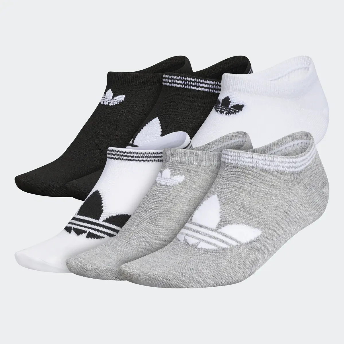 Adidas Trefoil Superlite No-Show Socks 6 Pairs. 2 Adidas Trefoil Superlite No-Show Socks 6 Pairs. 2