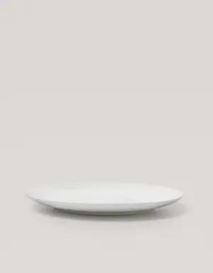 Bone china porcelain flat plate