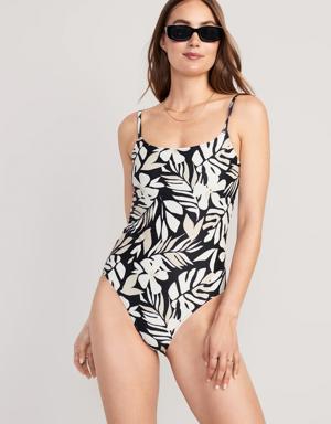 Tie-Back One-Piece Cami Swimsuit for Women multi