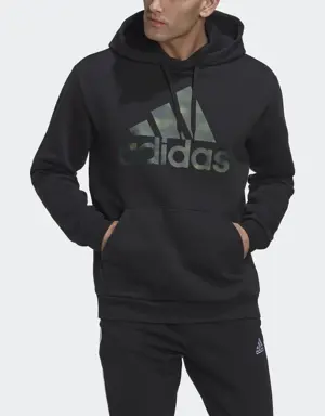 Adidas Essentials Camo Print French Terry Hoodie