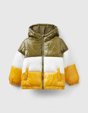 color block padded jacket