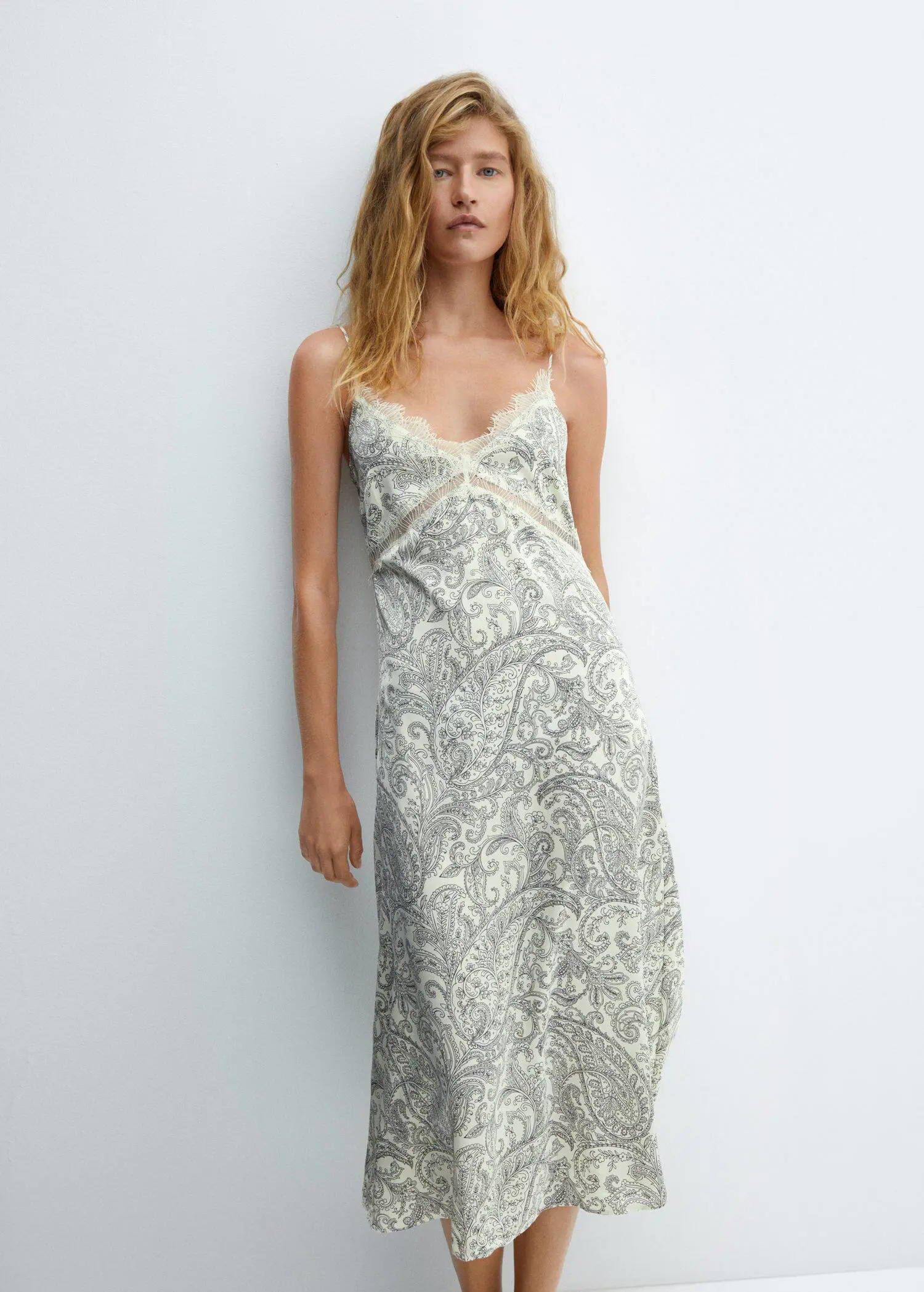 Mango Paisley-print slip dress. 2