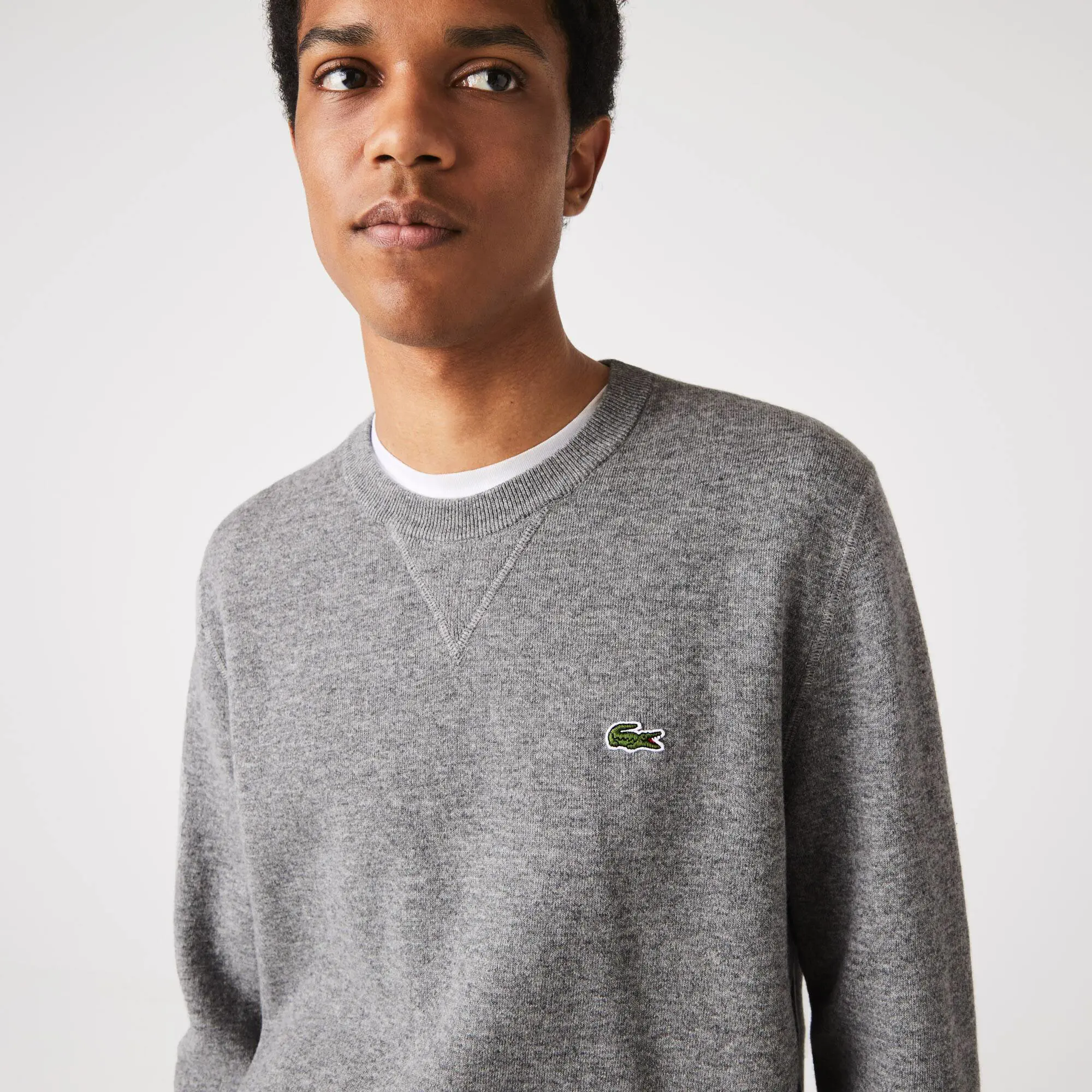 Lacoste Men's Lacoste Classic Fit Contrast Sweater. 1