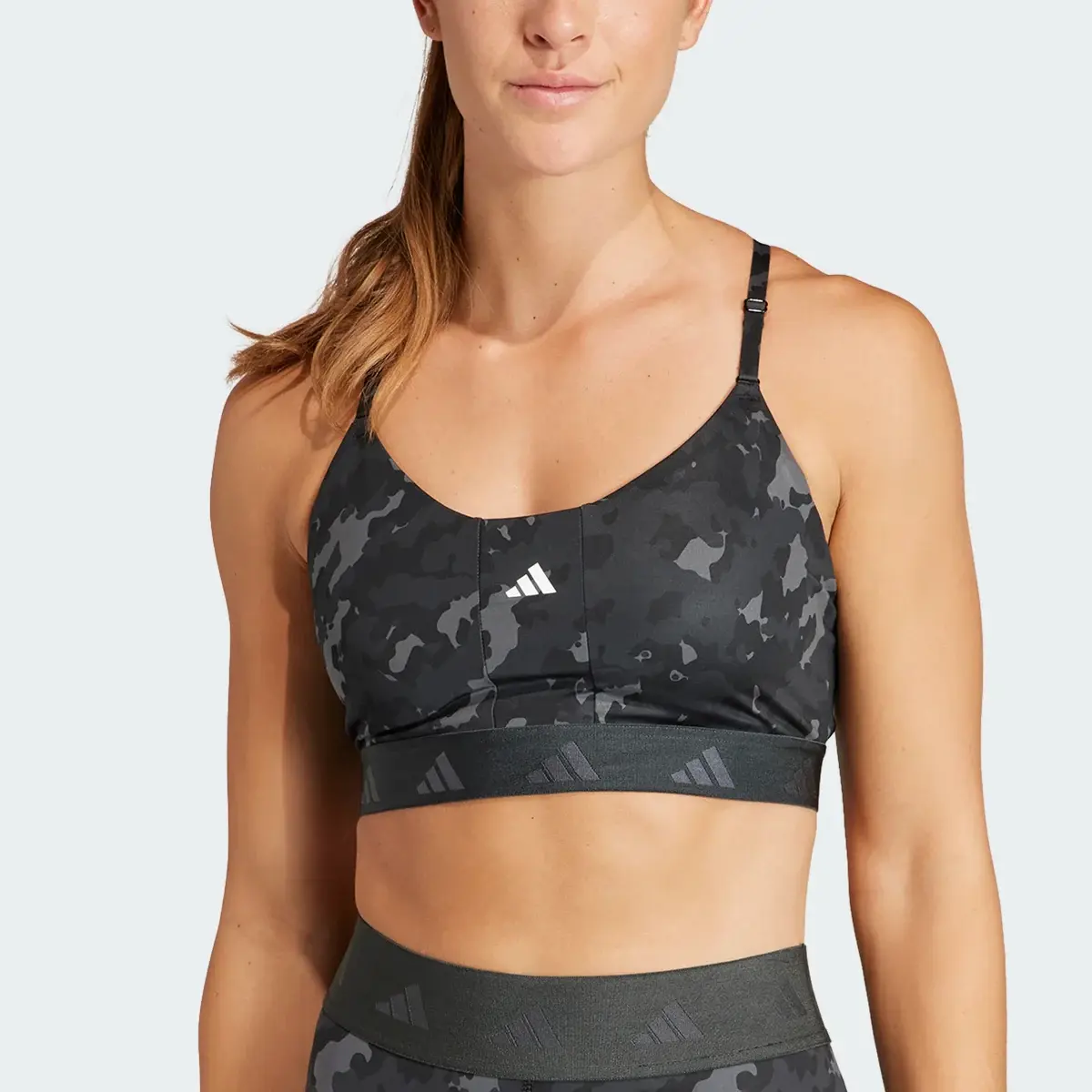 Adidas Brassière Aeroreact Training Techfit Maintien léger. 1