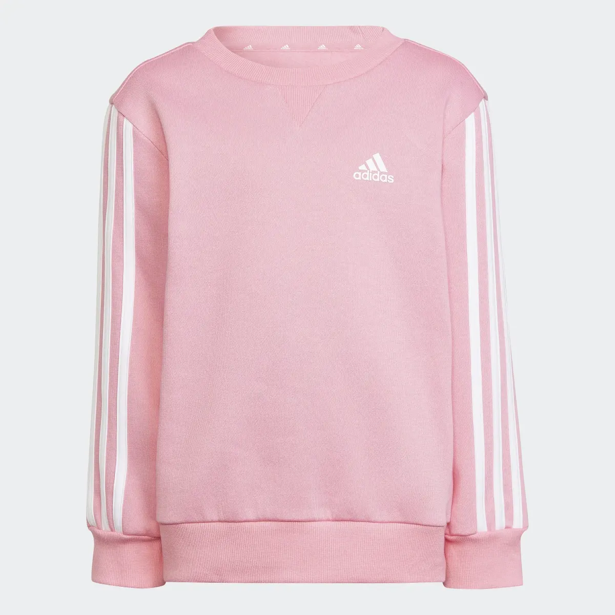 Adidas Essentials 3-Stripes Crewneck Sweatshirt. 1