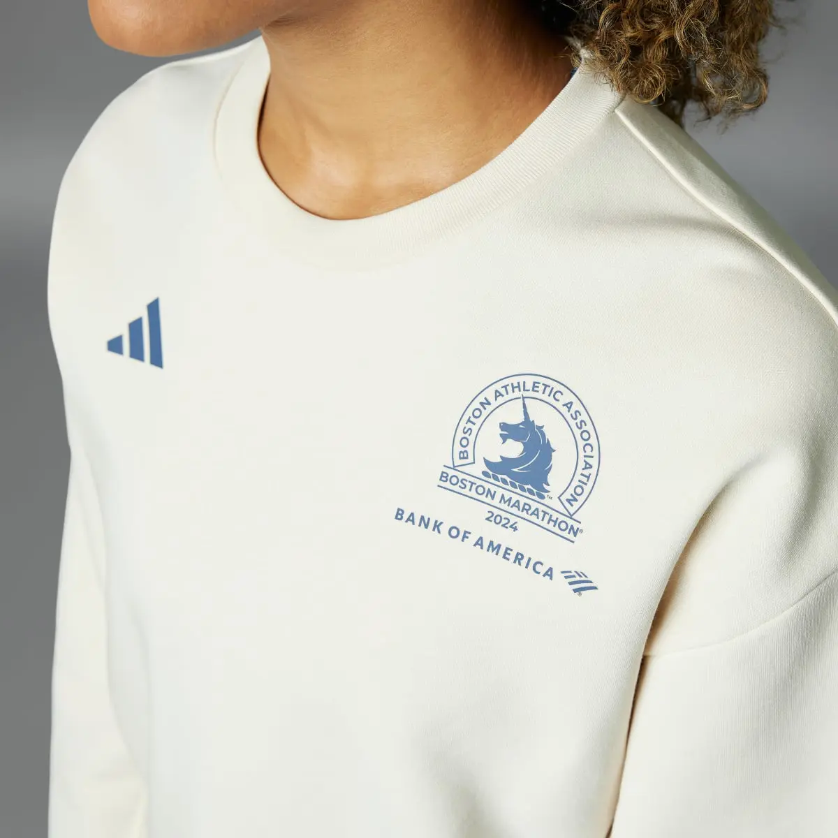 Adidas Boston Marathon® 2024 Fleece Sweatshirt. 3