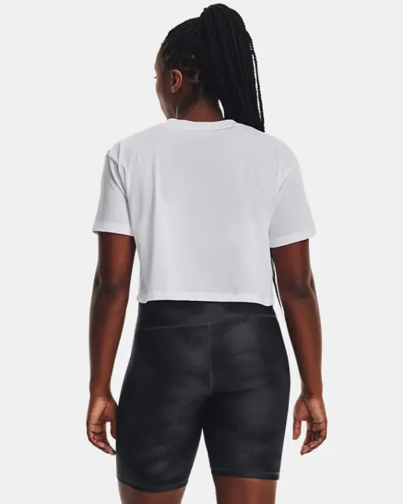 Under Armour Women's UA Branded Logo Crop Short Sleeve. 2 Under Armour Women's UA Branded Logo Crop Short Sleeve. 2