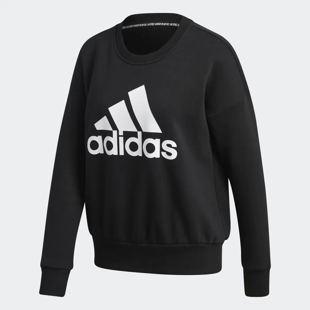 Adidas Badge of Sport Crew Sweatshirt. 1