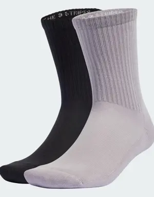 Cushioned Crew Socks 2 Pairs