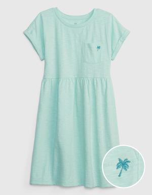 Kids Babydoll Dress green