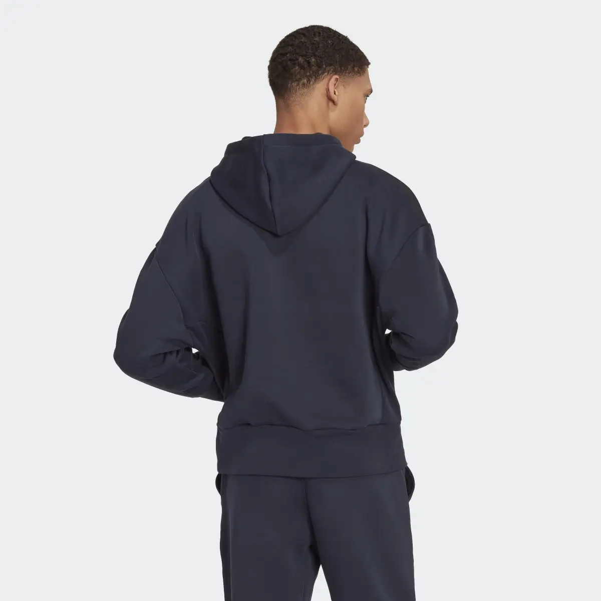 Adidas Studio Lounge Fleece Hoodie. 3