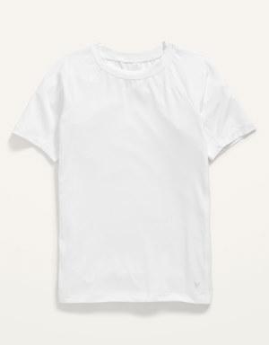 Go-Dry Cool Base Layer T-Shirt for Boys white