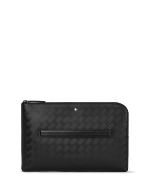 Siyah Logo Detaylı Deri Laptop Çantası