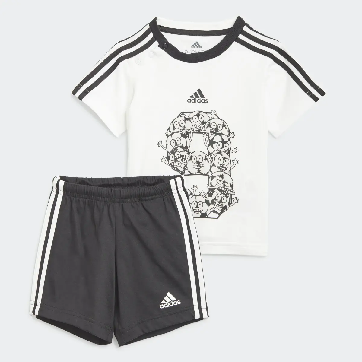 Adidas Lil 3-Stripes Sporty Summer Set. 2