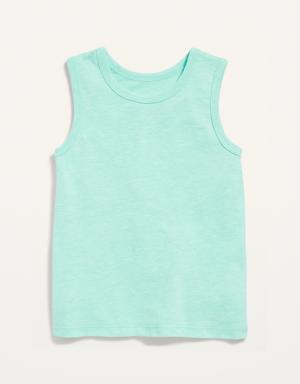 Solid Slub-Knit Tank Top for Toddler Boys green