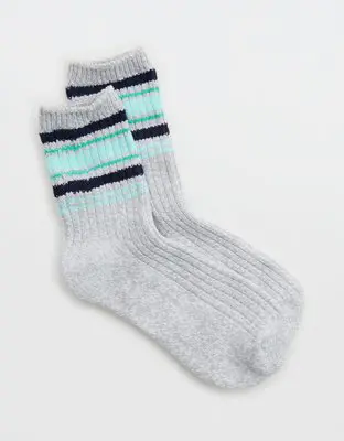 American Eagle Everyday Striped Crew Socks. 1