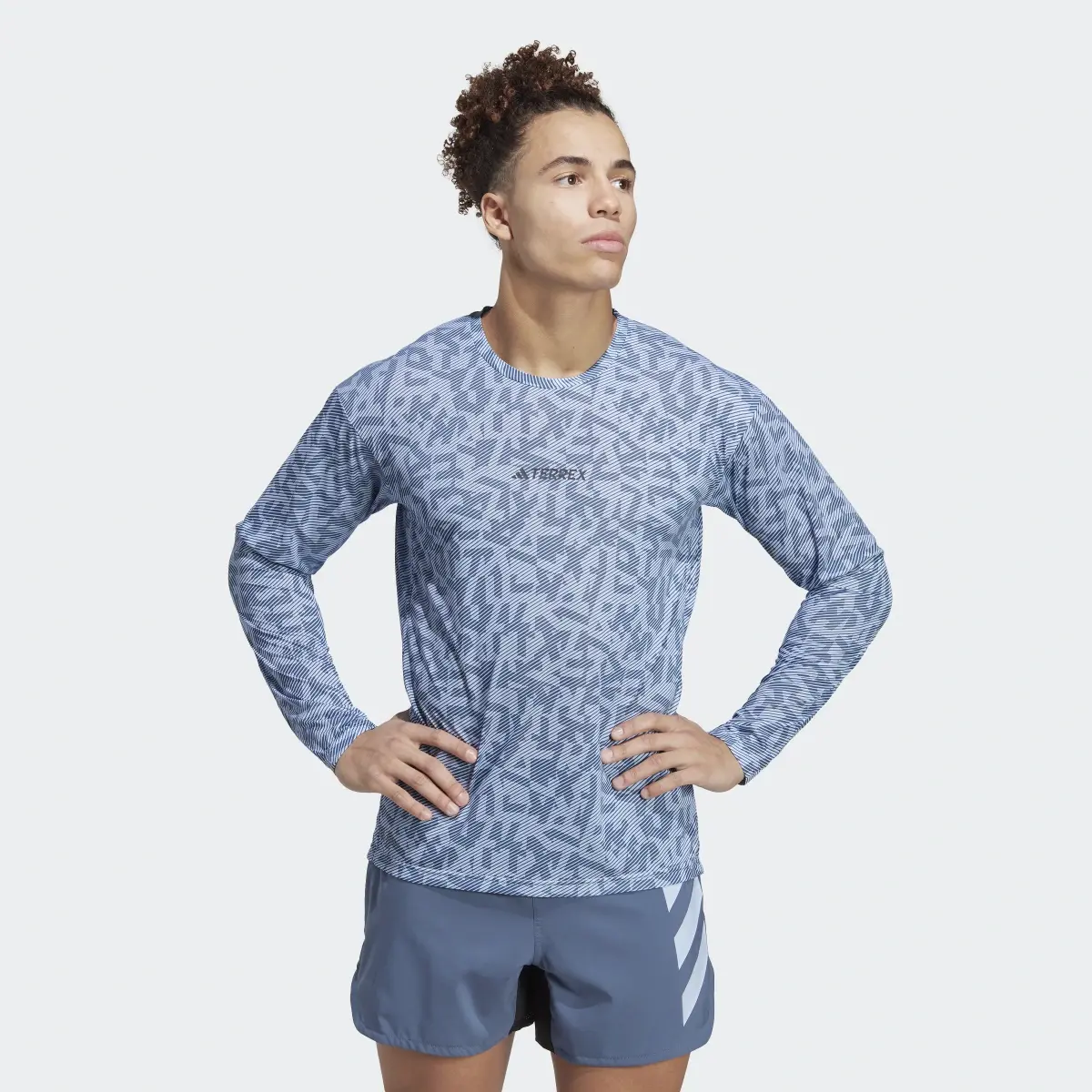 Adidas Terrex Trail Running Long Sleeve Tee. 2