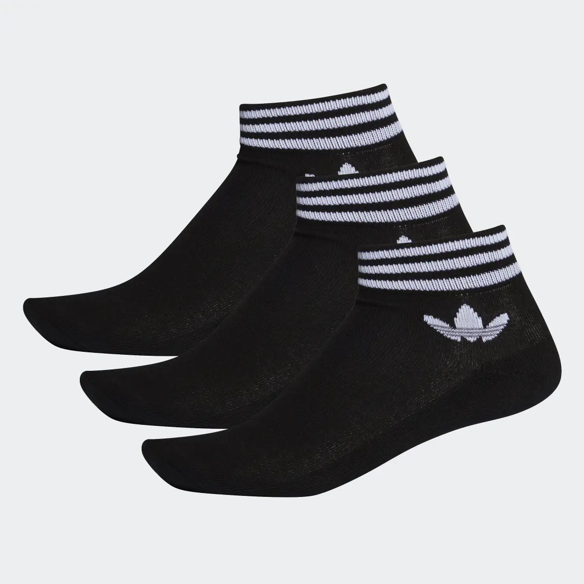 Adidas Island Club Trefoil Ankle Socks 3 Pairs. 2