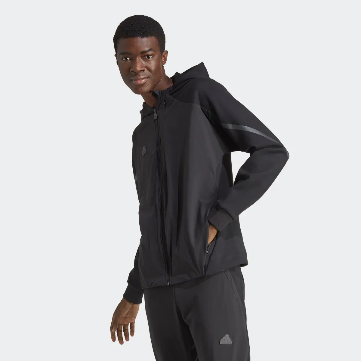 Adidas Veste de survêtement entièrement zippée Designed 4 Gameday Premium. 3