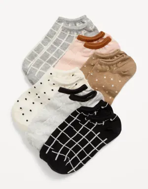 Old Navy Ankle Socks 6-Pack For Women white