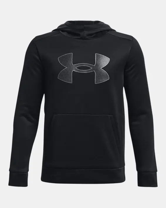 Under Armour Boys' Armour Fleece® Big Logo Hoodie. 1