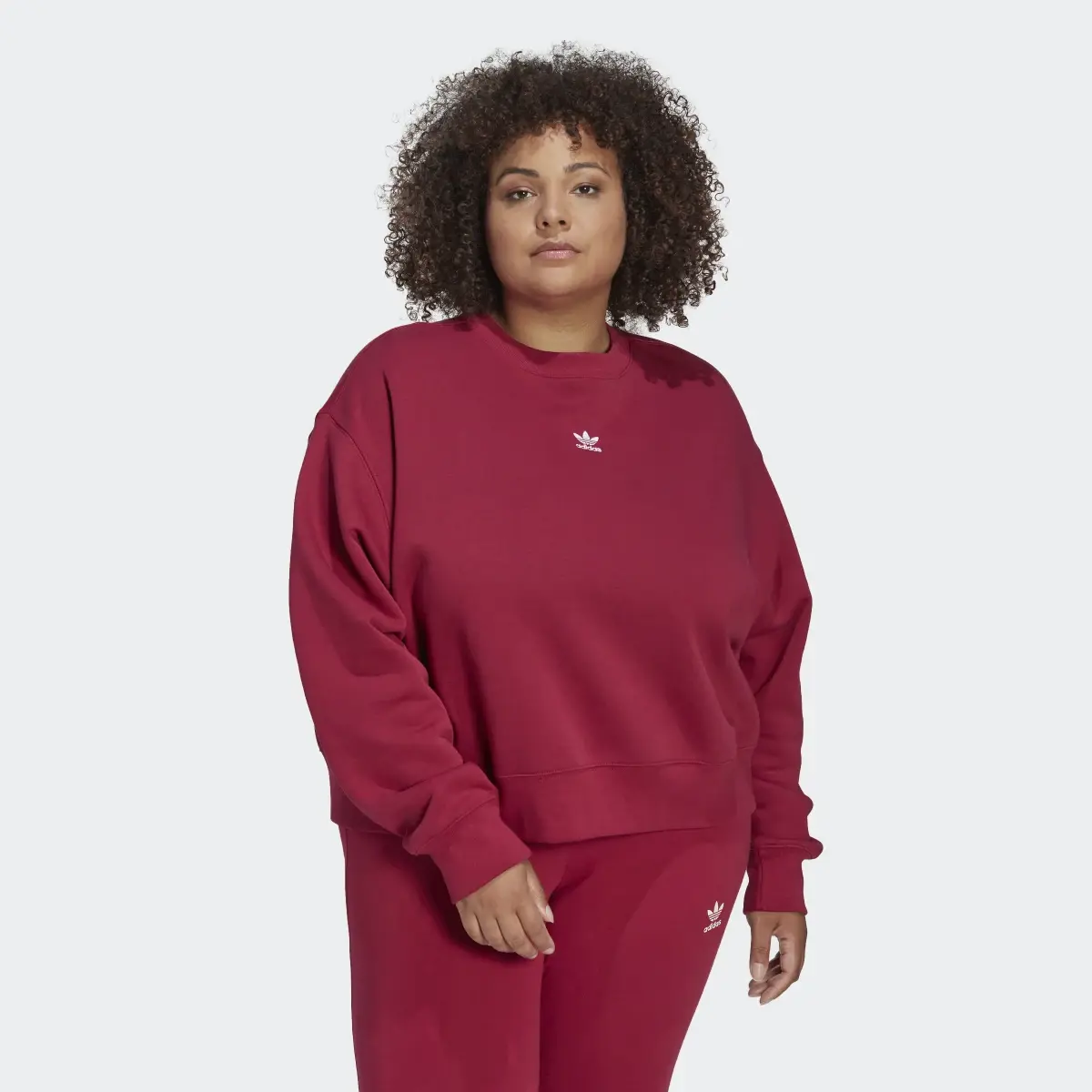 Adidas Adicolor Essentials Crew Sweatshirt (Plus Size). 2