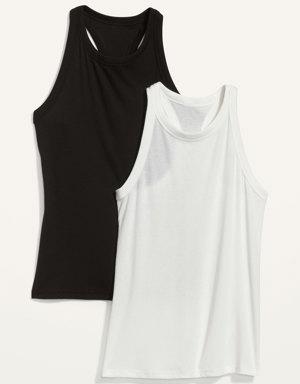 Old Navy UltraLite Rib-Knit Racerback Tank Top 2-Pack multi