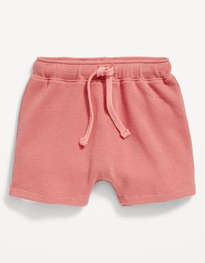 Old Navy U-Shaped Thermal-Knit Pull-On Shorts for Baby multi