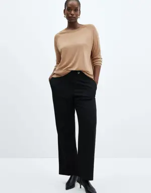 Mango Fine-knit round-neck sweater