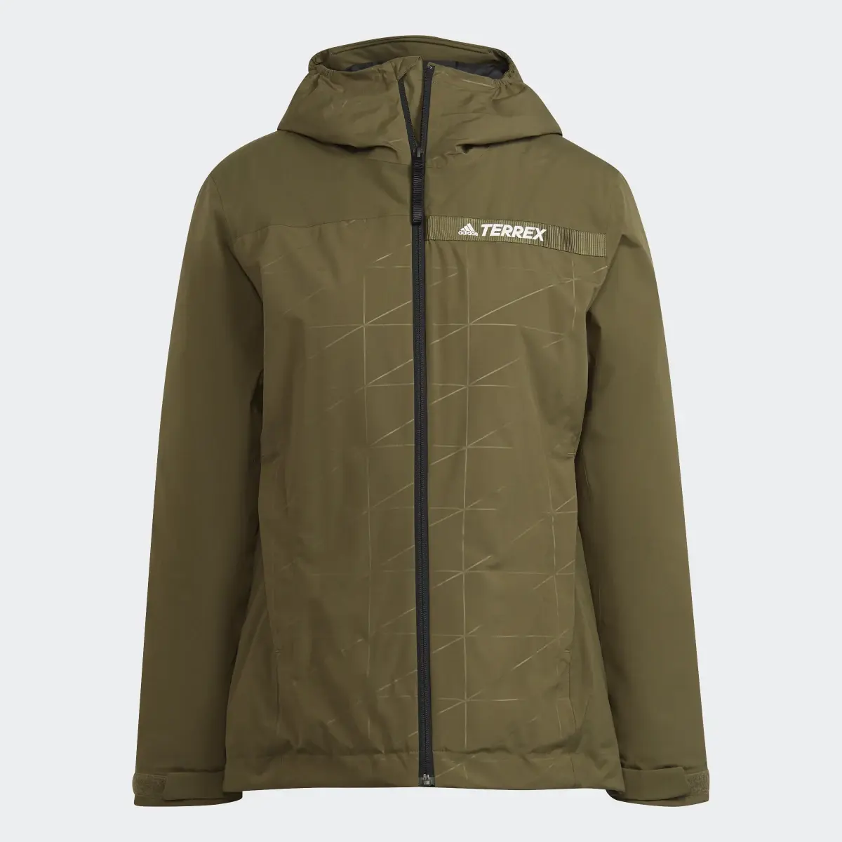 Adidas Terrex Multi RAIN.RDY Primegreen Insulated 2L Rain Jacket. 1