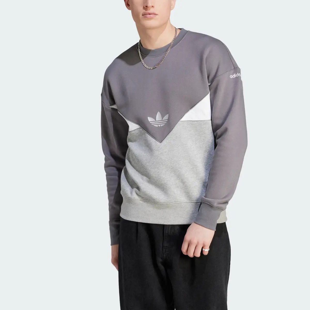 Adidas adicolor Seasonal Reflective Sweatshirt. 1