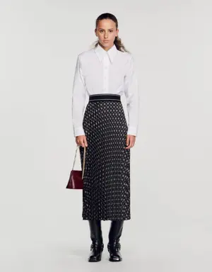 Long pleated skirt Login to add to Wish list