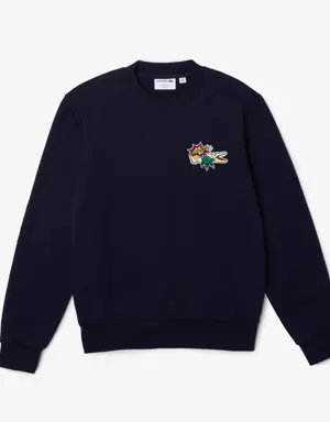 Men's Lacoste Holiday Badge Organic Cotton Sweatshirt