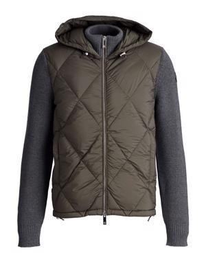 Hooded Quilted Down Cardigan
